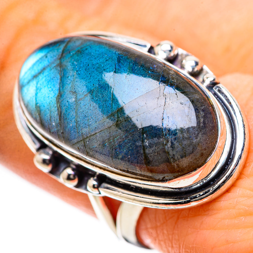 Labradorite Rings handcrafted by Ana Silver Co - RING134335