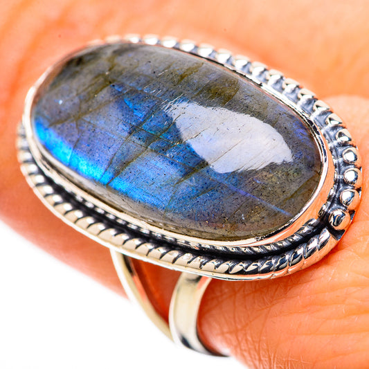 Labradorite Rings handcrafted by Ana Silver Co - RING134340