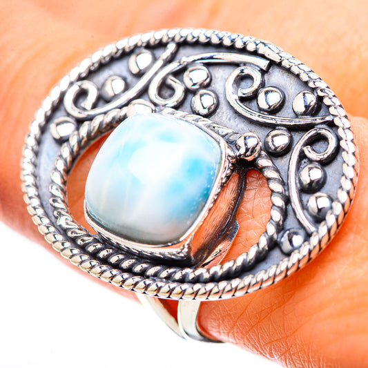 Larimar Rings handcrafted by Ana Silver Co - RING134348