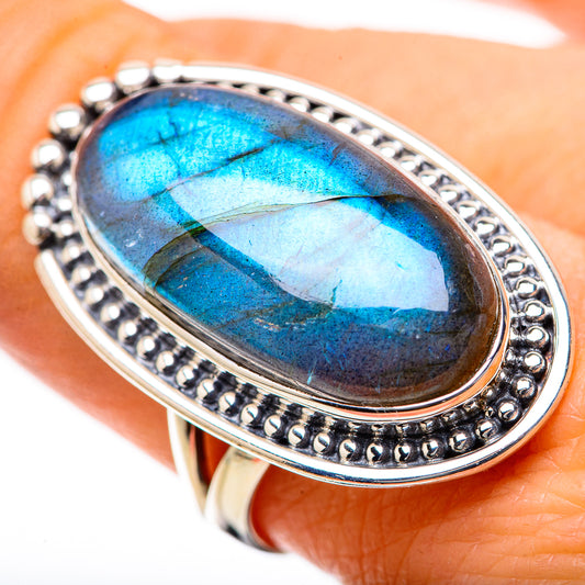 Labradorite Rings handcrafted by Ana Silver Co - RING134350