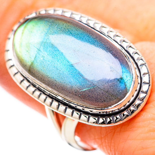 Labradorite Rings handcrafted by Ana Silver Co - RING134357