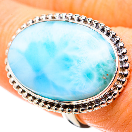 Larimar Rings handcrafted by Ana Silver Co - RING134361
