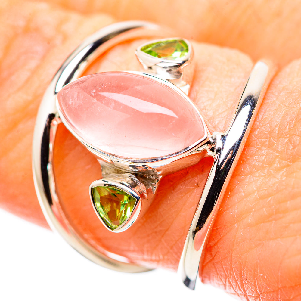 Rose Quartz Rings handcrafted by Ana Silver Co - RING134370