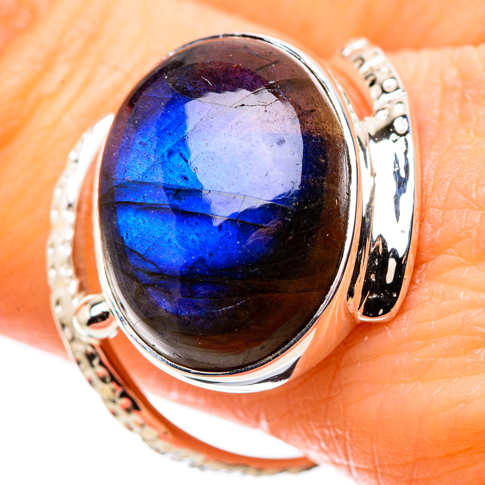 Labradorite Rings handcrafted by Ana Silver Co - RING134382