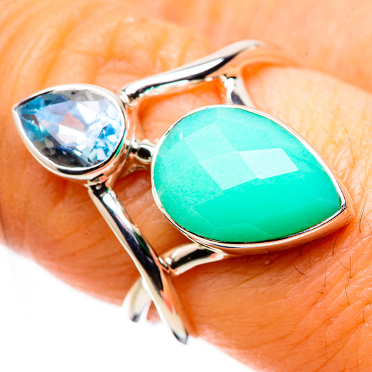 Premium Amazonite Rings handcrafted by Ana Silver Co - RING134389