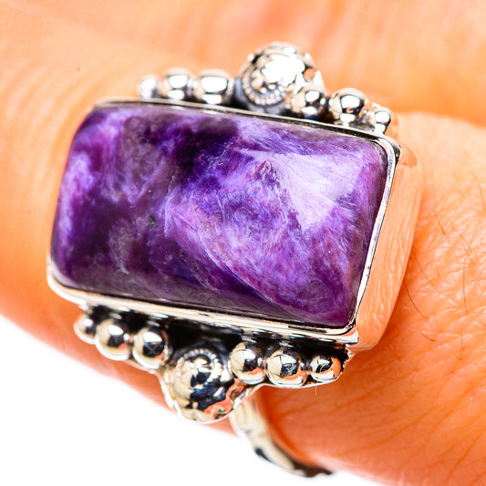 Charoite Rings handcrafted by Ana Silver Co - RING134394