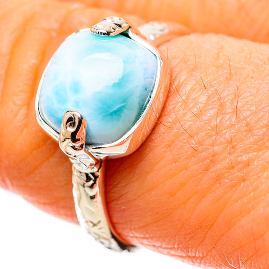 Larimar Rings handcrafted by Ana Silver Co - RING134405