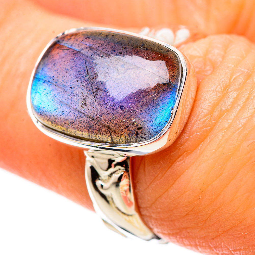 Labradorite Rings handcrafted by Ana Silver Co - RING134406