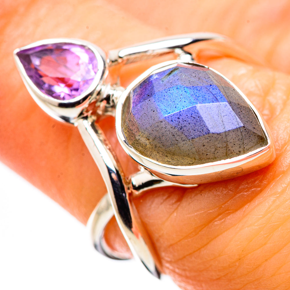 Labradorite Rings handcrafted by Ana Silver Co - RING134410
