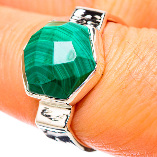 Malachite Rings handcrafted by Ana Silver Co - RING134413