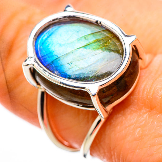 Labradorite Rings handcrafted by Ana Silver Co - RING134425
