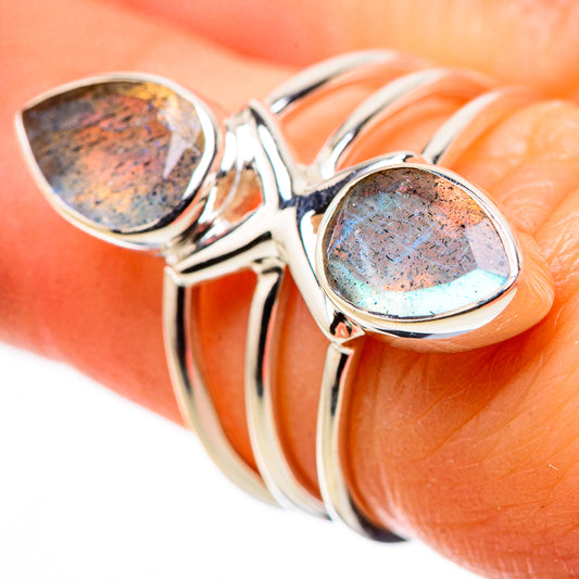 Labradorite Rings handcrafted by Ana Silver Co - RING134431