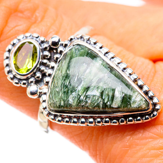 Seraphinite Rings handcrafted by Ana Silver Co - RING134434