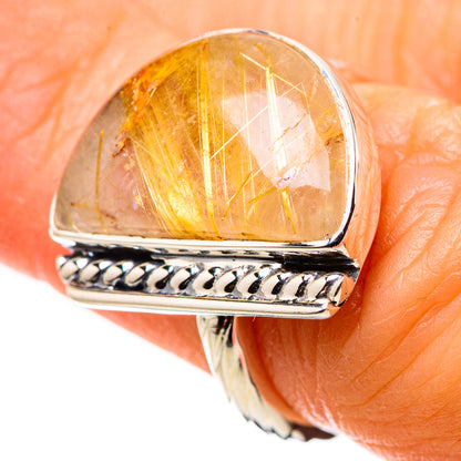 Rutilated Quartz Rings handcrafted by Ana Silver Co - RING134440