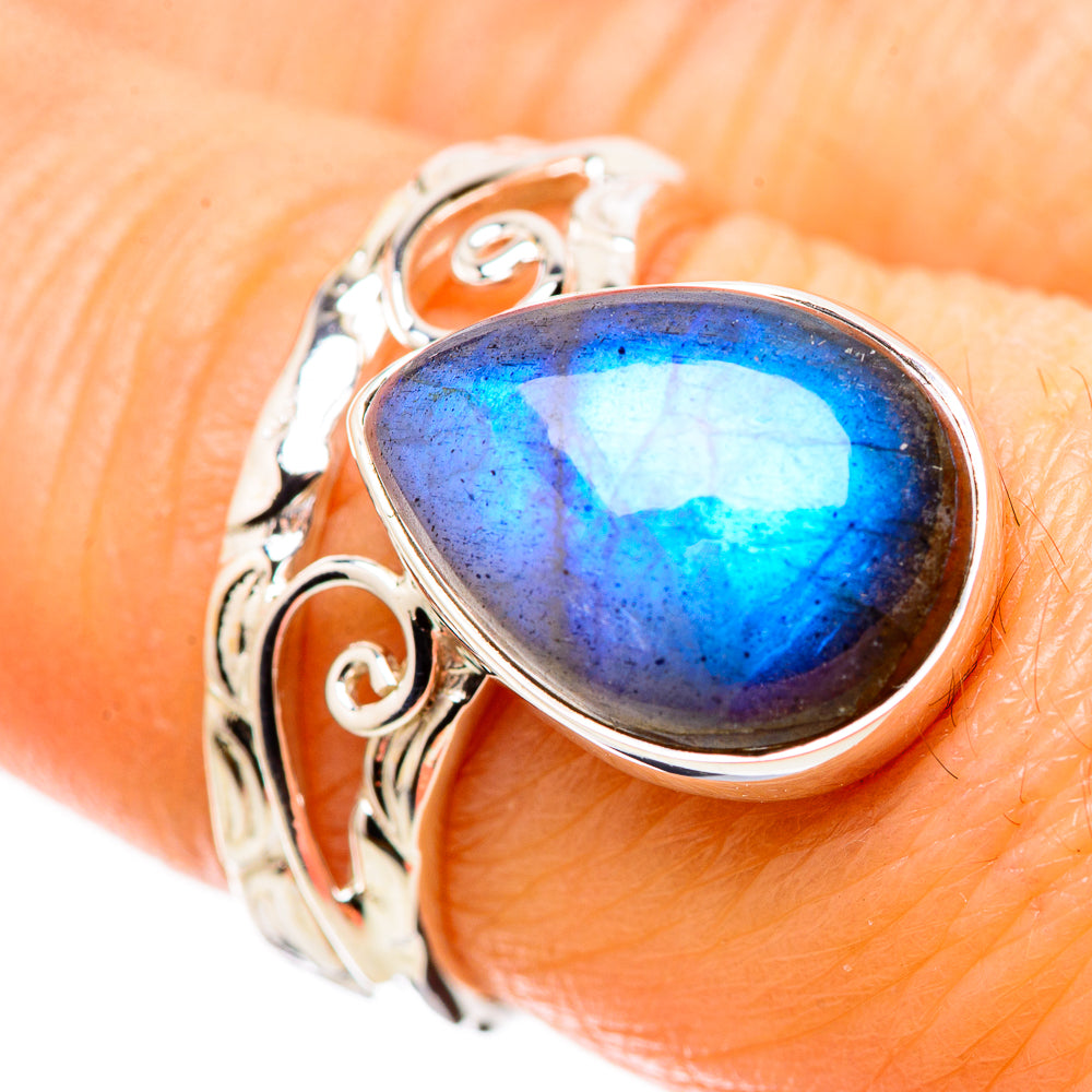 Labradorite Rings handcrafted by Ana Silver Co - RING134451