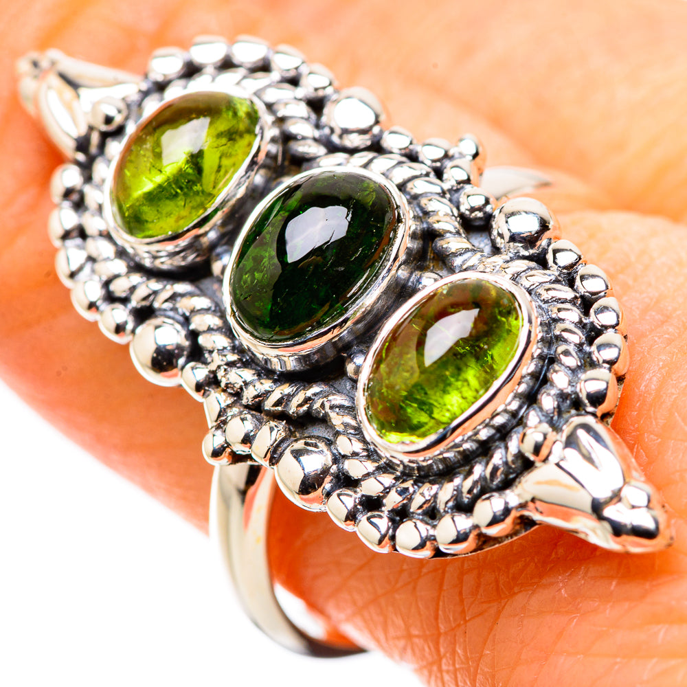 Green Aventurine Rings handcrafted by Ana Silver Co - RING134453