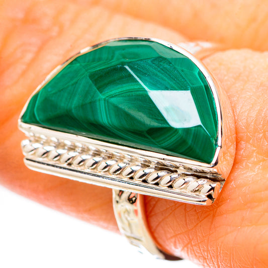 Malachite Rings handcrafted by Ana Silver Co - RING134454