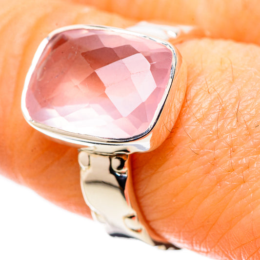 Rose Quartz Rings handcrafted by Ana Silver Co - RING134456