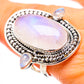 Rainbow Moonstone Rings handcrafted by Ana Silver Co - RING134465