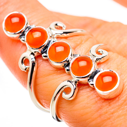Carnelian Rings handcrafted by Ana Silver Co - RING134474