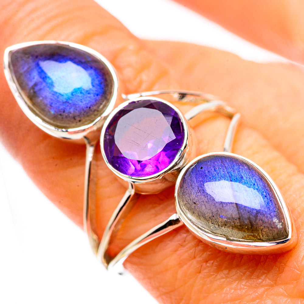 Labradorite Rings handcrafted by Ana Silver Co - RING134482