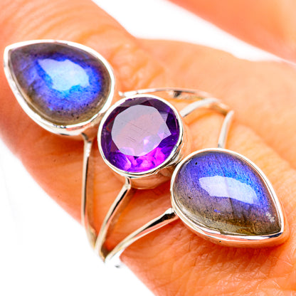 Labradorite Rings handcrafted by Ana Silver Co - RING134482