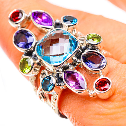 Blue Topaz Rings handcrafted by Ana Silver Co - RING134501