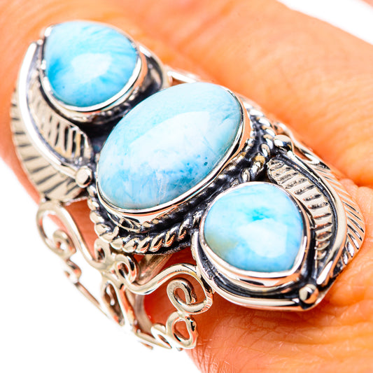 Larimar Rings handcrafted by Ana Silver Co - RING134504