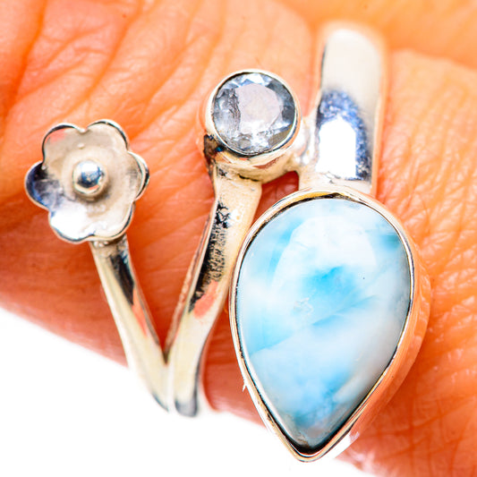 Larimar Rings handcrafted by Ana Silver Co - RING134569_SIZE-7