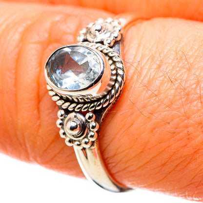 Blue Topaz Rings handcrafted by Ana Silver Co - RING134570_SIZE-6
