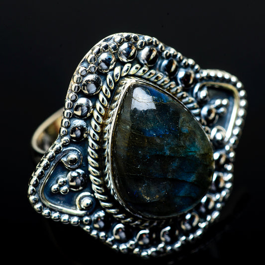 Labradorite Rings handcrafted by Ana Silver Co - RING13634