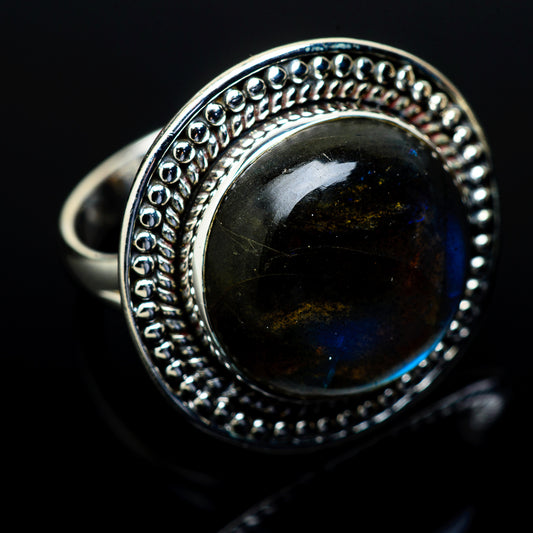 Labradorite Rings handcrafted by Ana Silver Co - RING13640