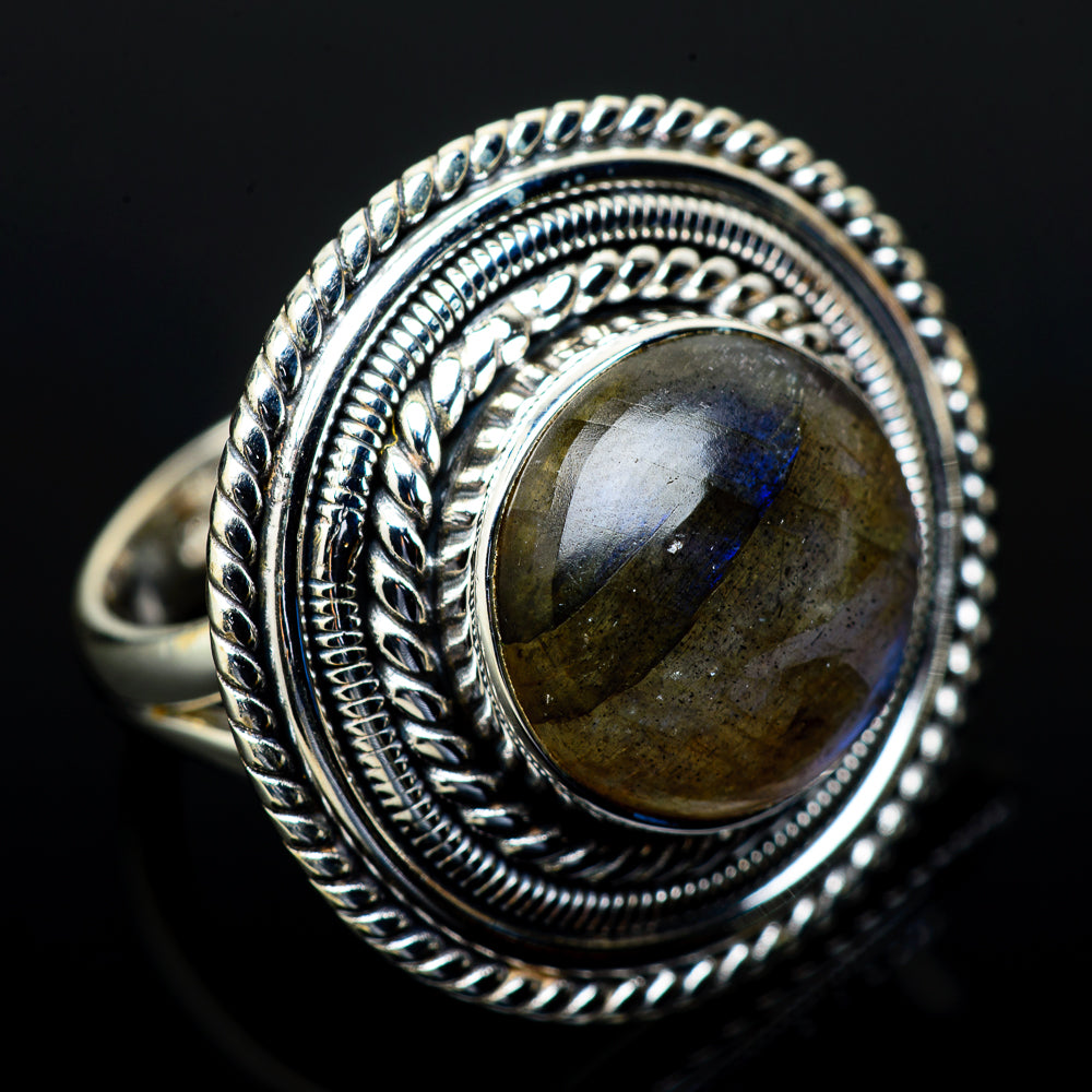Labradorite Rings handcrafted by Ana Silver Co - RING13672