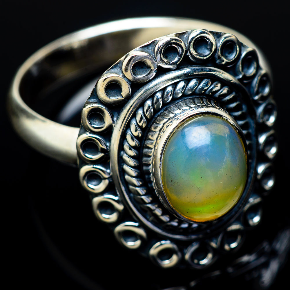 Ethiopian Opal Rings handcrafted by Ana Silver Co - RING13908