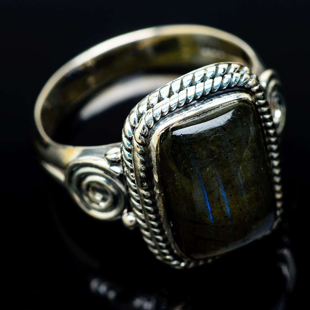Labradorite Rings handcrafted by Ana Silver Co - RING13934