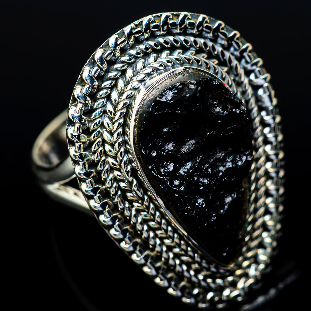 Tektite Rings handcrafted by Ana Silver Co - RING14024