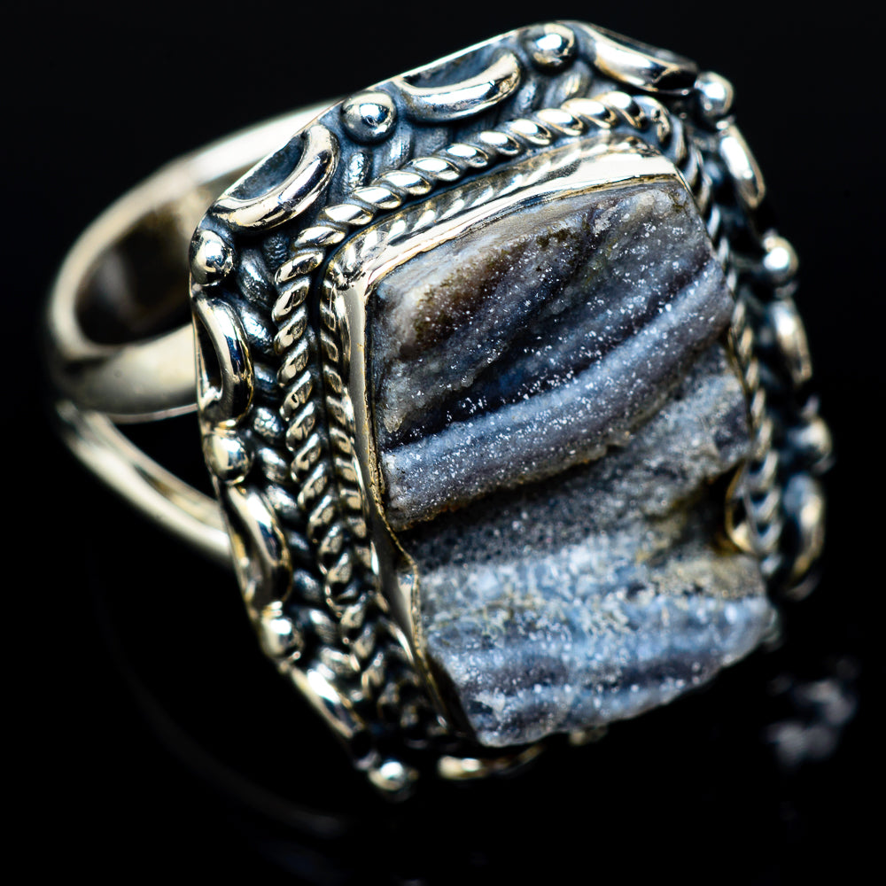 Desert Druzy Rings handcrafted by Ana Silver Co - RING14122