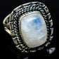 Rainbow Moonstone Rings handcrafted by Ana Silver Co - RING14235