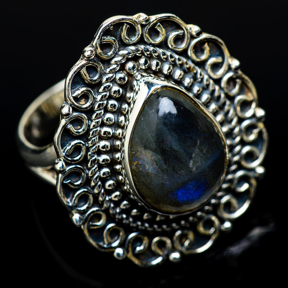 Labradorite Rings handcrafted by Ana Silver Co - RING14247