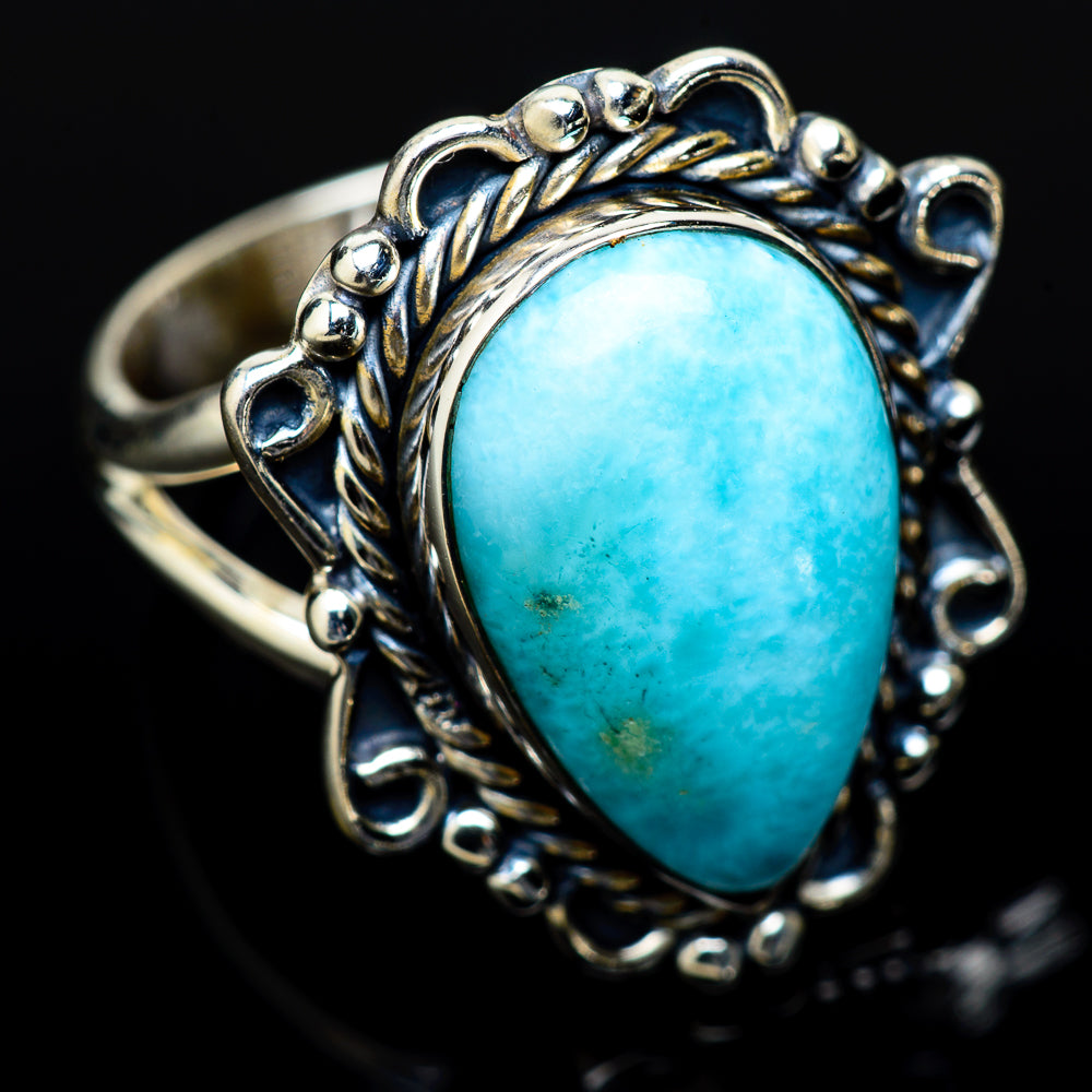 Larimar Rings handcrafted by Ana Silver Co - RING14316
