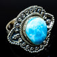 Larimar Rings handcrafted by Ana Silver Co - RING14344