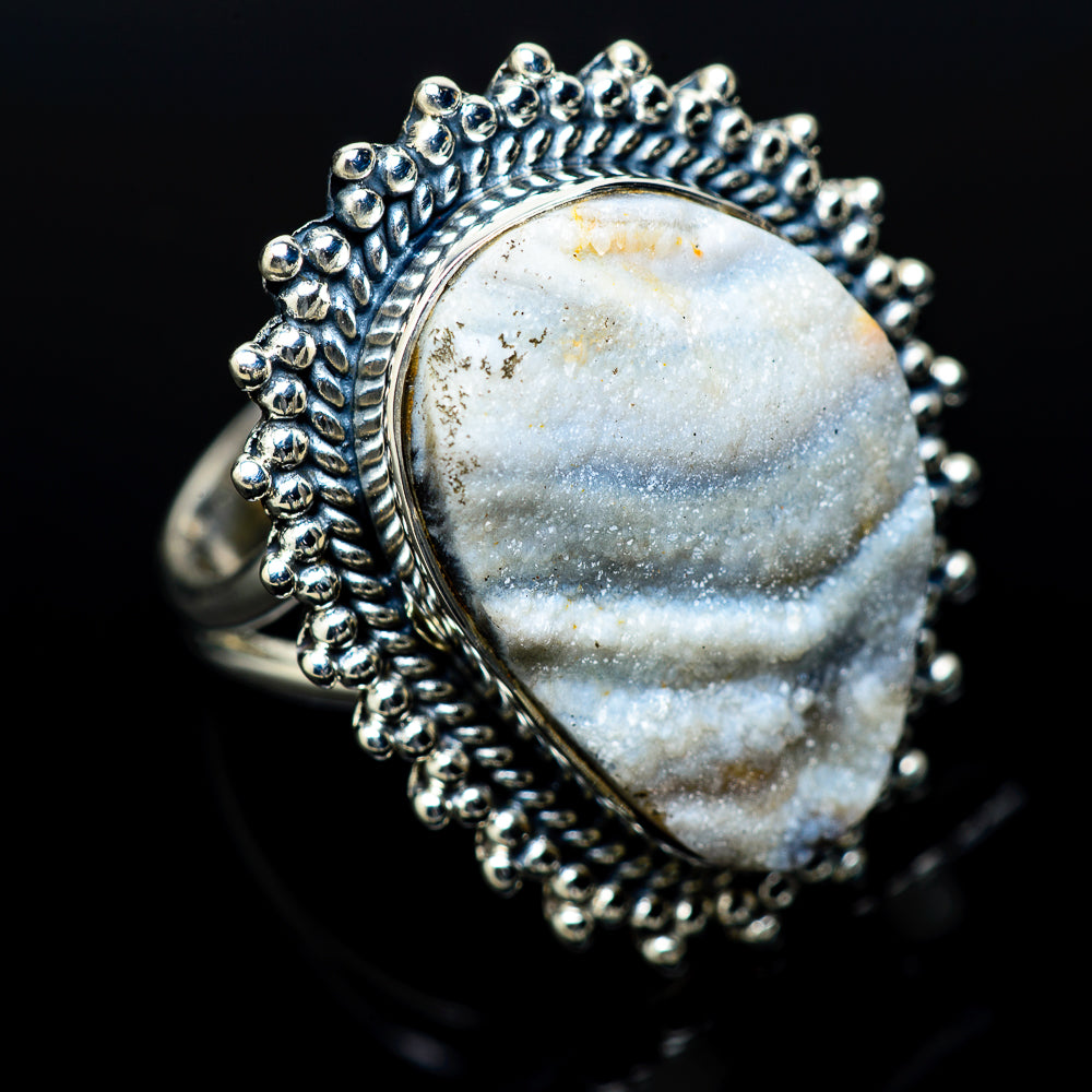 Desert Druzy Rings handcrafted by Ana Silver Co - RING14478
