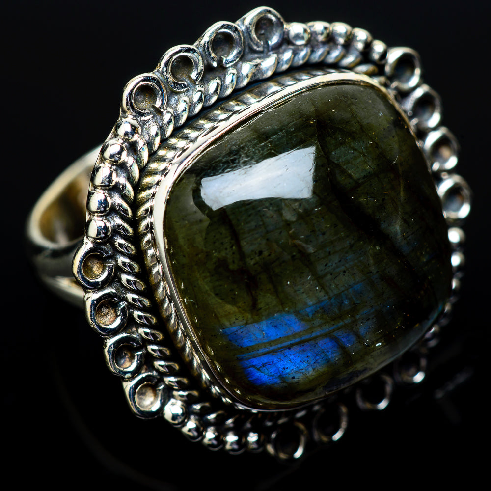 Labradorite Rings handcrafted by Ana Silver Co - RING14697
