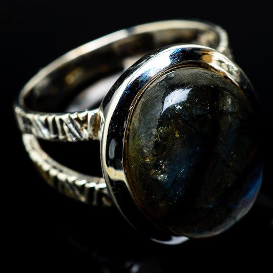 Labradorite Rings handcrafted by Ana Silver Co - RING16386