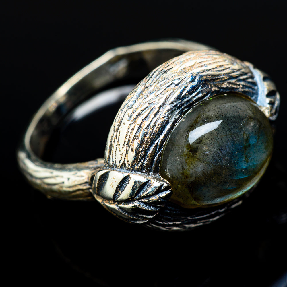 Labradorite Rings handcrafted by Ana Silver Co - RING16392