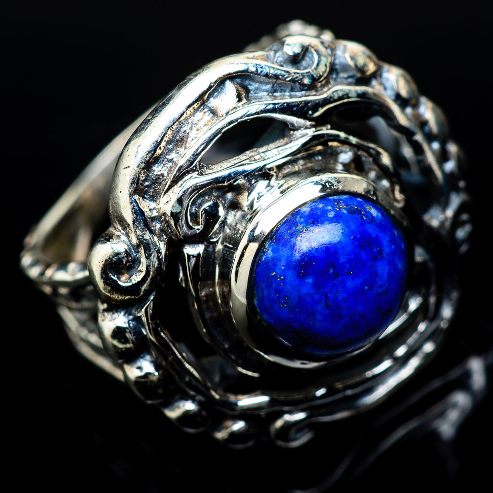 Lapis Lazuli Rings handcrafted by Ana Silver Co - RING17195