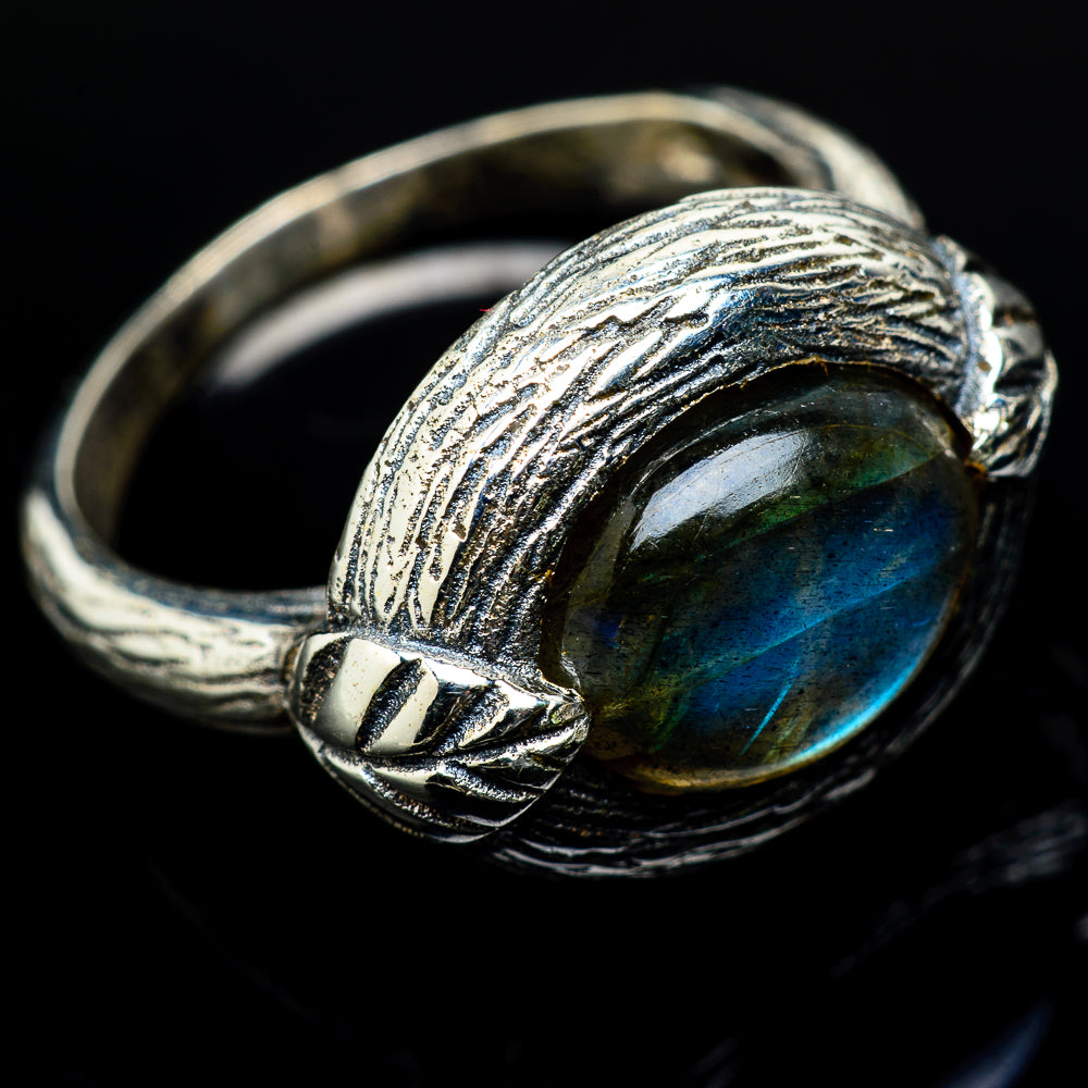 Labradorite Rings handcrafted by Ana Silver Co - RING17500