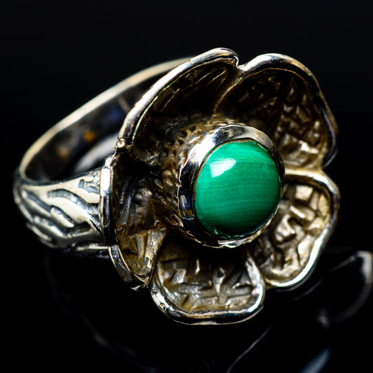 Malachite Rings handcrafted by Ana Silver Co - RING19228