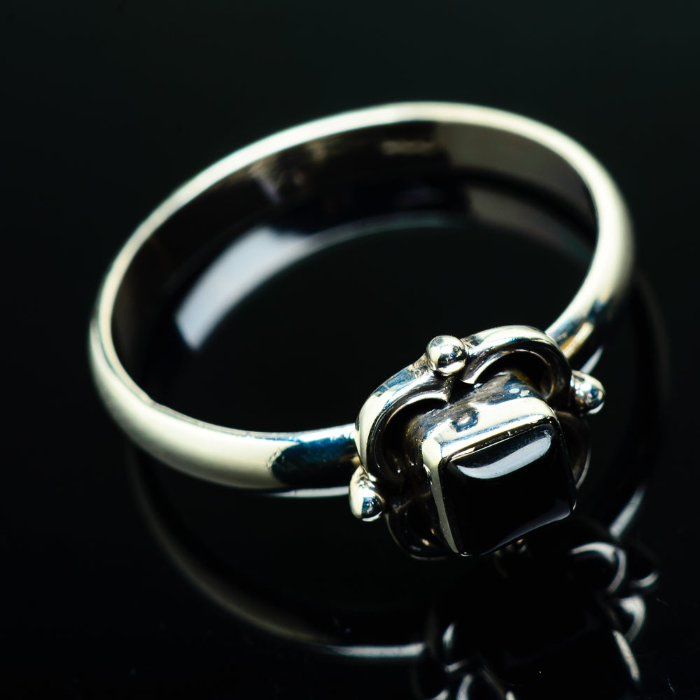 Black Onyx Rings handcrafted by Ana Silver Co - RING20001
