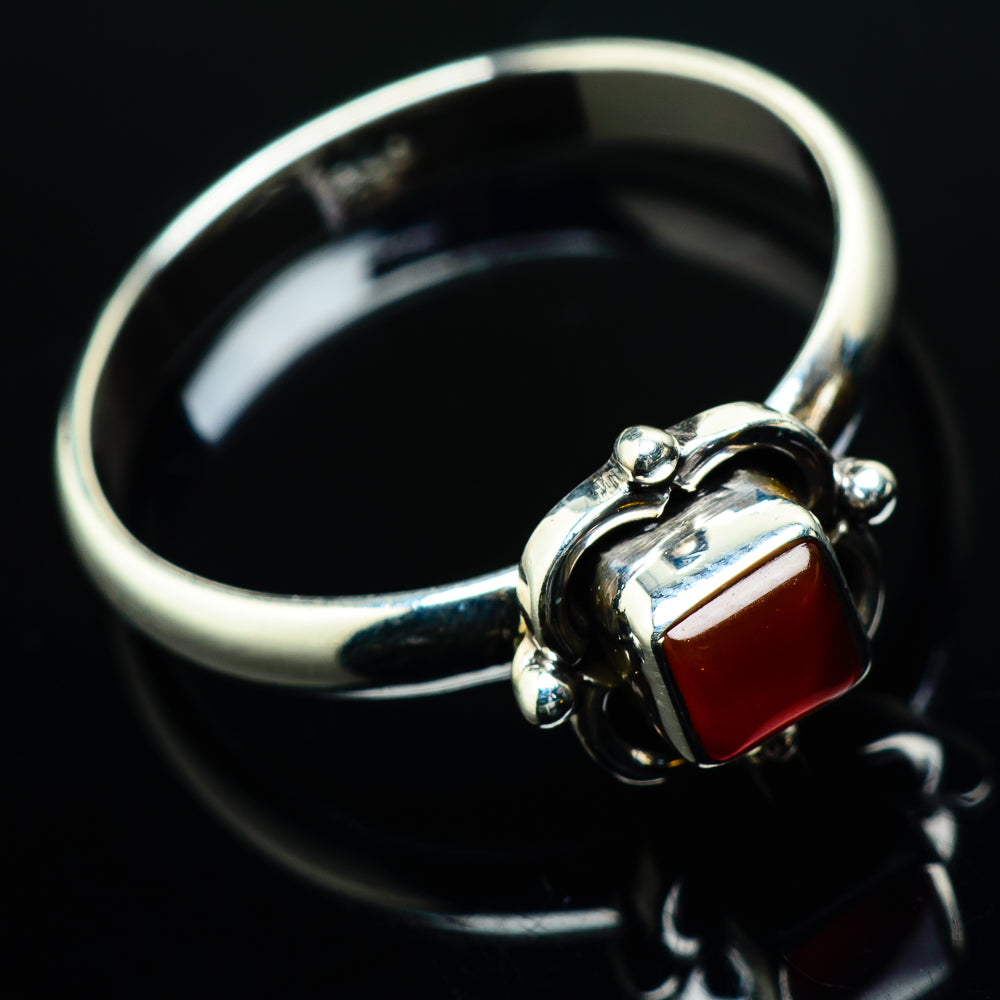 Red Onyx Rings handcrafted by Ana Silver Co - RING20173
